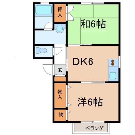 グランシード樹里ＡＢＣの物件間取画像